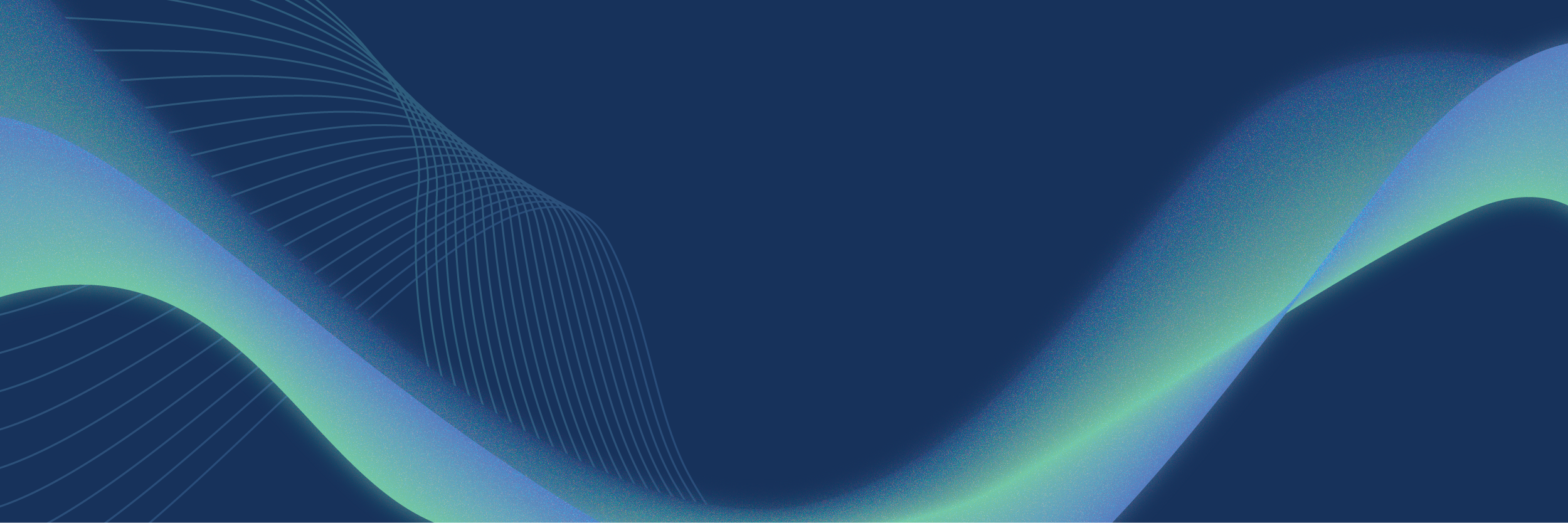 Abstract wave pattern in TCX brand colors featuring flowing lines and gradient curves on a dark blue background